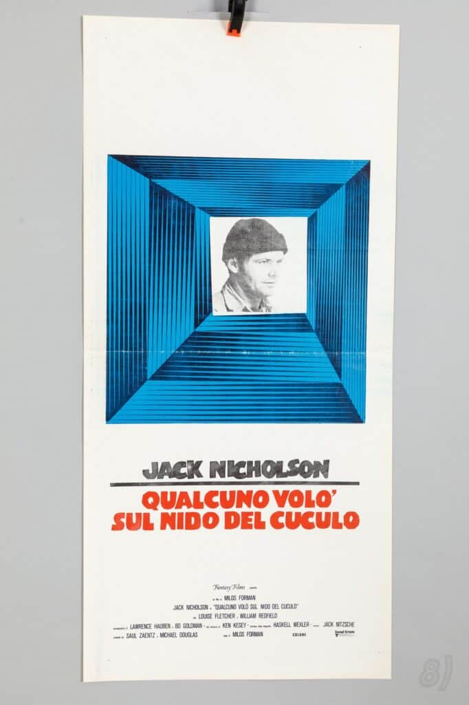 One Flew Over the Cuckoo's Nest Italian Locandina Poster Jack Nicholson