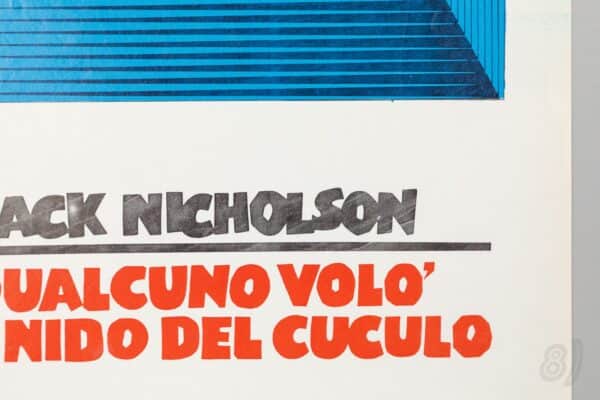 One Flew Over the Cuckoo's Nest Italian Locandina Poster Jack Nicholson