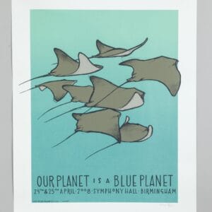 Our Planet Is A Blue Planet 2008 Gig Poster Symphony Hall Birmingham
