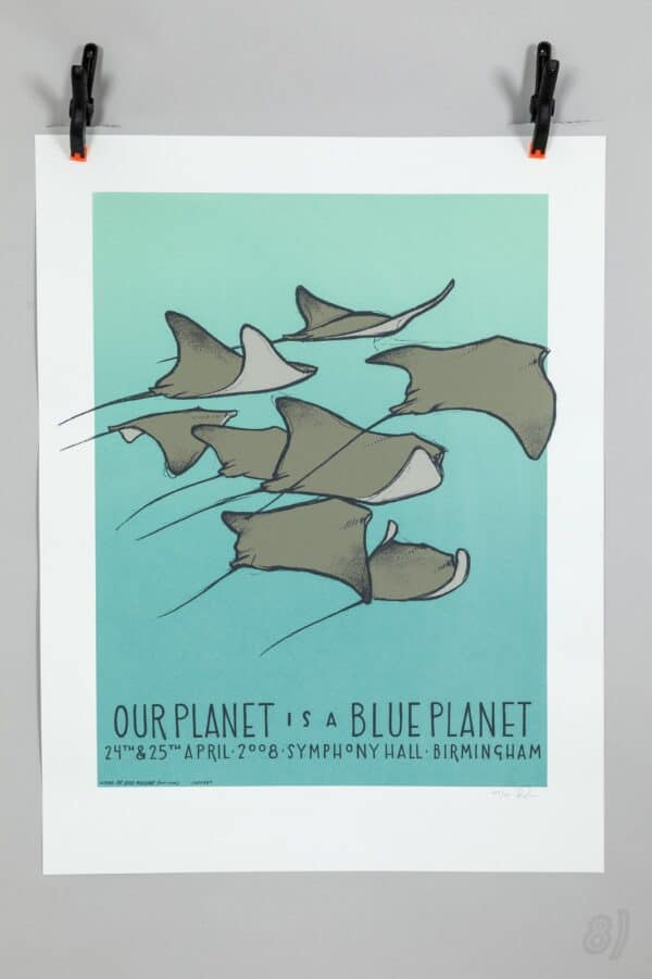 Our Planet Is A Blue Planet 2008 Gig Poster Symphony Hall Birmingham