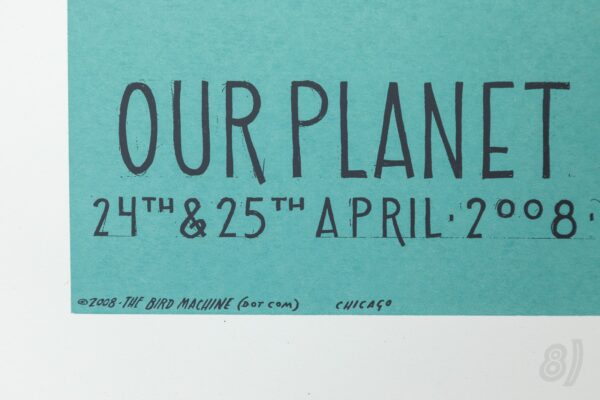 Our Planet Is A Blue Planet 2008 Gig Poster Symphony Hall Birmingham