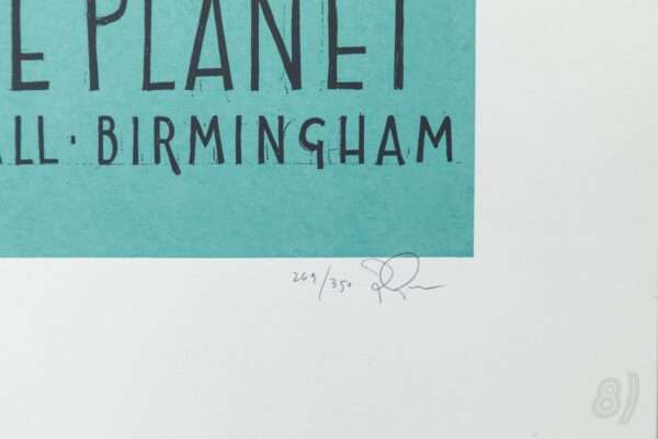 Our Planet Is A Blue Planet 2008 Gig Poster Symphony Hall Birmingham