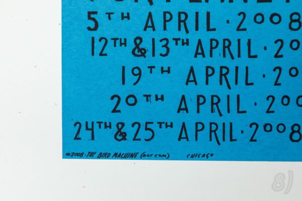 Our Planet Is A Blue Planet 2008 UK Tour Gig Poster – The Bird Machine