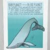 Our Planet Is A Blue Planet 2008 UK Tour Screenprint Gig Poster