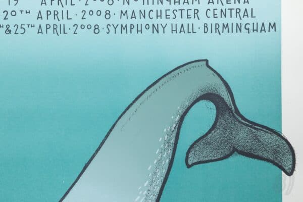 Our Planet Is A Blue Planet 2008 UK Tour Screenprint Gig Poster