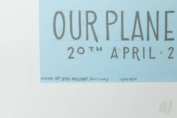 Our Planet Is A Blue Planet Gig Poster Manchester 2008 Signed Our Planet Is A Blue Planet Gig Poster Manchester 2008 Signed
