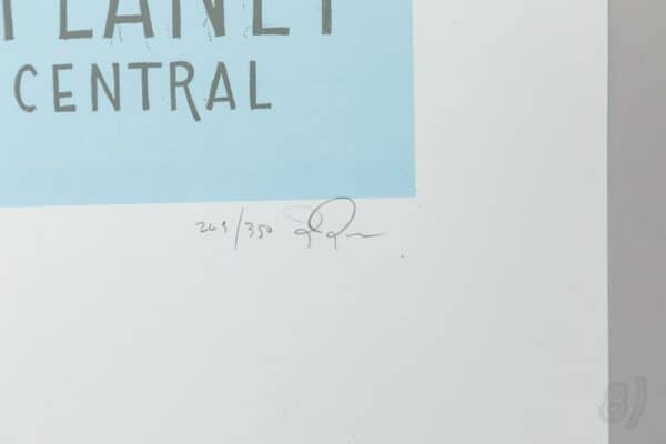 Our Planet Is A Blue Planet Gig Poster Manchester 2008 Signed Our Planet Is A Blue Planet Gig Poster Manchester 2008 Signed
