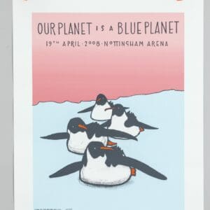 Our Planet Is A Blue Planet Gig Poster Nottingham Arena 2008