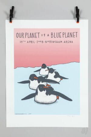 Our Planet Is A Blue Planet Gig Poster Nottingham Arena 2008 Our Planet Is A Blue Planet Gig Poster Nottingham Arena 2008