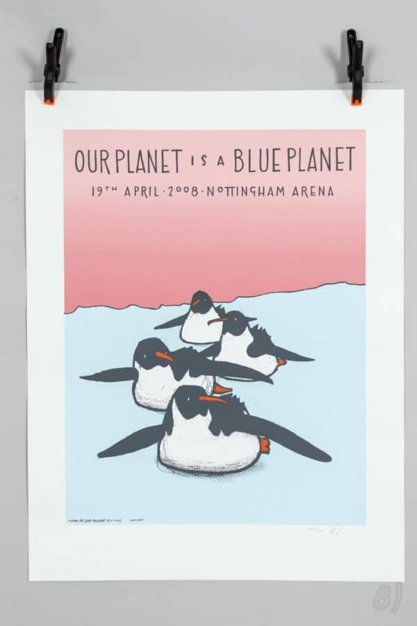 Our Planet Is A Blue Planet Gig Poster Nottingham Arena 2008