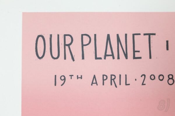 Our Planet Is A Blue Planet Gig Poster Nottingham Arena 2008