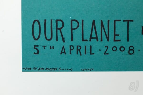 Our Planet Is A Blue Planet Wembley Arena London 2008 Gig Poster