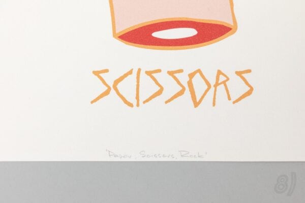 Paper Scissors Rock Screen Print by Stephen Kelleher 2005 Paper Scissors Rock Screen Print by Stephen Kelleher 2005