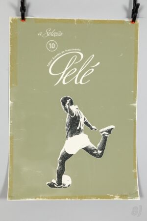 Pelé 'a Seleção' No.10 Limited Edition Screen Print 17/50 Zoran Pelé 'a Seleção' No.10 Limited Edition Screen Print 17/50 Zoran Lunes