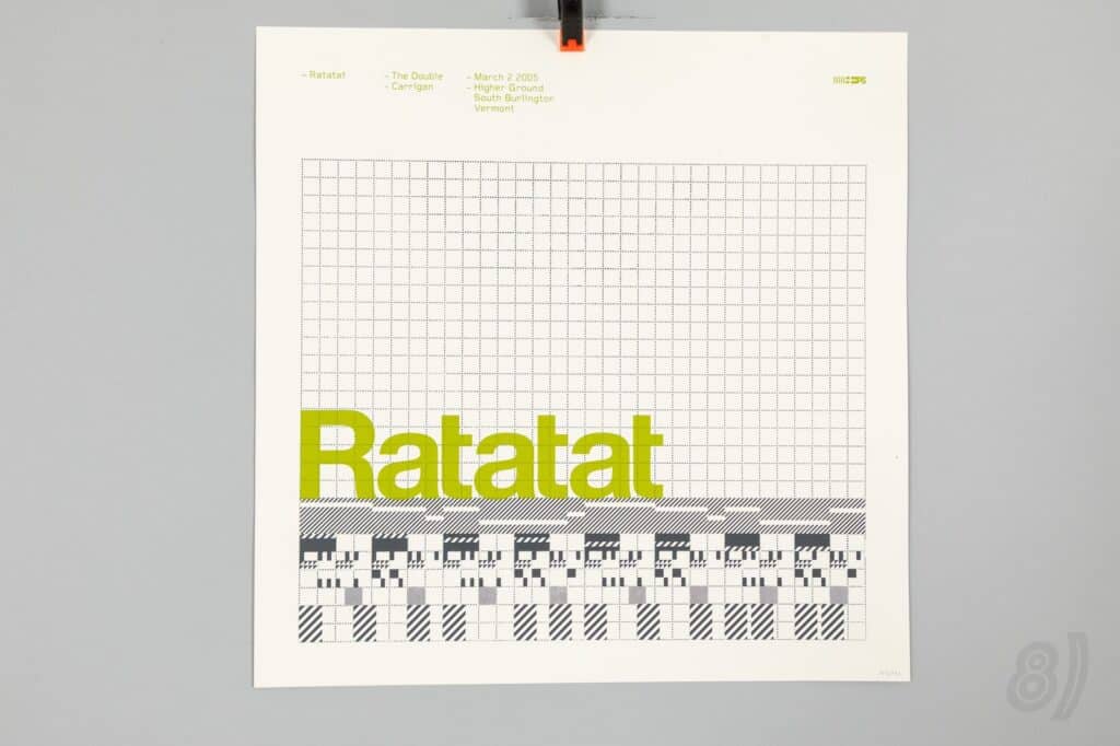 Ratatat Gig Poster 2005 Higher Ground South Burlington Vermont #103/140