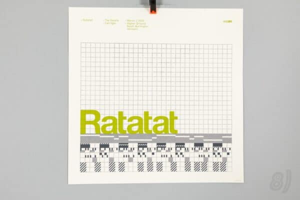 Ratatat Gig Poster 2005 Higher Ground South Burlington Vermont #103/140