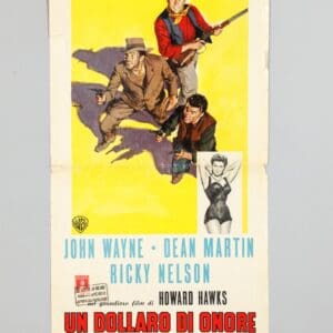 Rio Bravo Italian Locandina Poster 1959 John Wayne Dean Martin Hawks