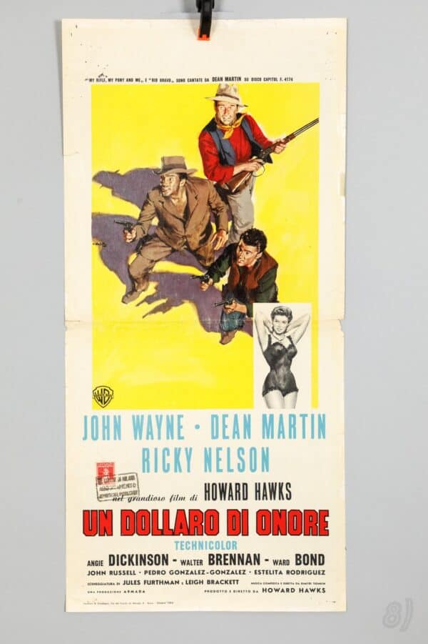 Rio Bravo Italian Locandina Poster 1959 John Wayne Dean Martin Hawks