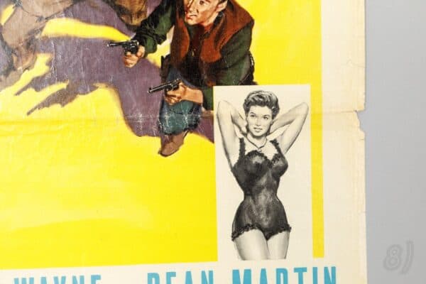 Rio Bravo Italian Locandina Poster 1959 John Wayne Dean Martin Hawks