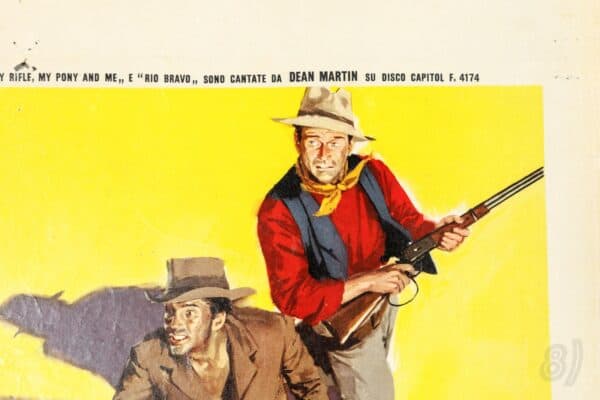 Rio Bravo Italian Locandina Poster 1959 John Wayne Dean Martin Hawks