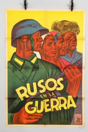 Rusos en la Guerra WWII Soviet Film Poster Artkino Pictures Inc Rusos en la Guerra WWII Soviet Film Poster Artkino Pictures Inc