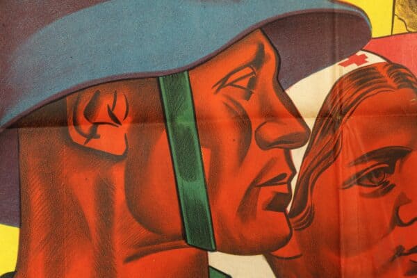 Rusos en la Guerra WWII Soviet Film Poster Artkino Pictures Inc