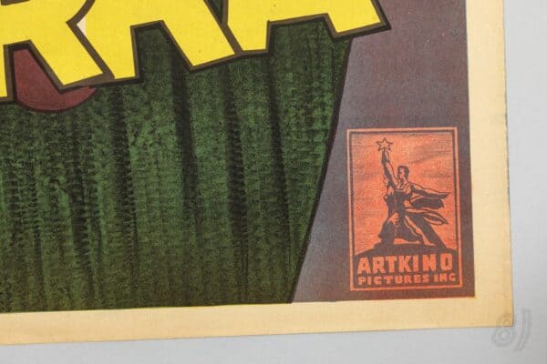 Rusos en la Guerra WWII Soviet Film Poster Artkino Pictures Inc