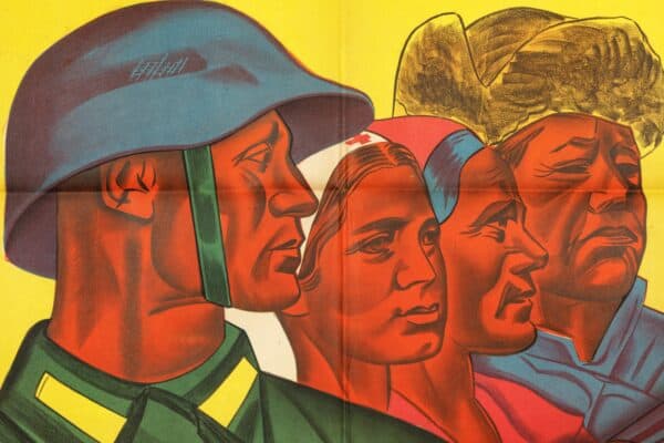 Rusos en la Guerra WWII Soviet Film Poster Artkino Pictures Inc