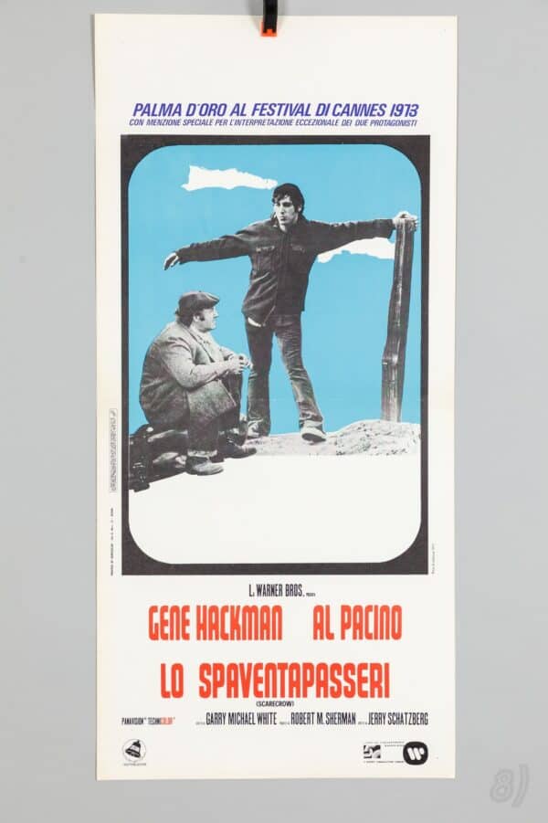 Scarecrow (1973) Italian Locandina Film Poster – Hackman & Pacino