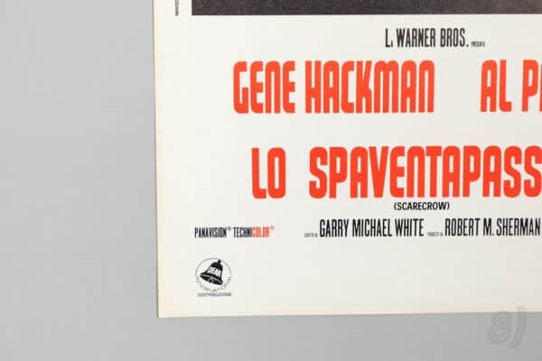 Scarecrow (1973) Italian Locandina Film Poster – Hackman & Pacino