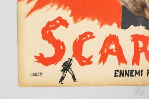 Scarface 1932 Original French Movie Poster Paul Muni Howard Ha Scarface 1932 Original French Movie Poster – Paul Muni Howard Hawks