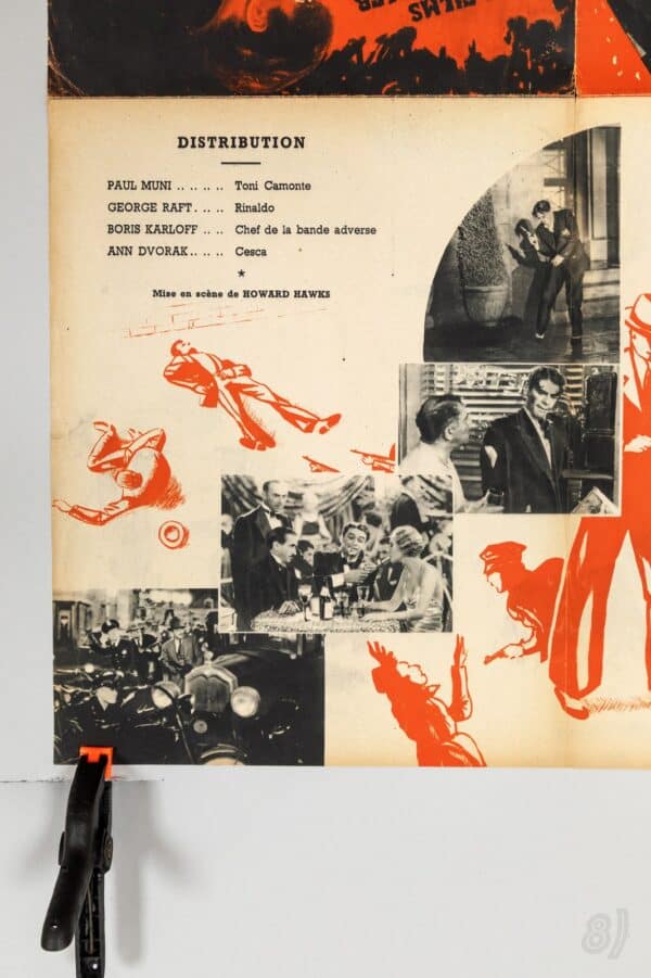 Scarface 1932 Original French Movie Poster Paul Muni Howard Ha Scarface 1932 Original French Movie Poster – Paul Muni Howard Hawks