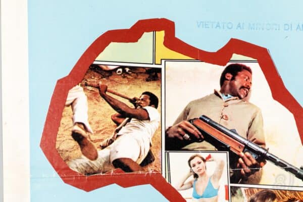 Shaft in Africa Italian Locandina Poster 1973 Shaft E I Mercanti Di Schiavi