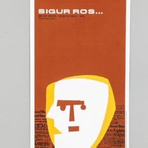 Sigur Rós Gig Poster King Cat Theater Seattle 2001 Signed