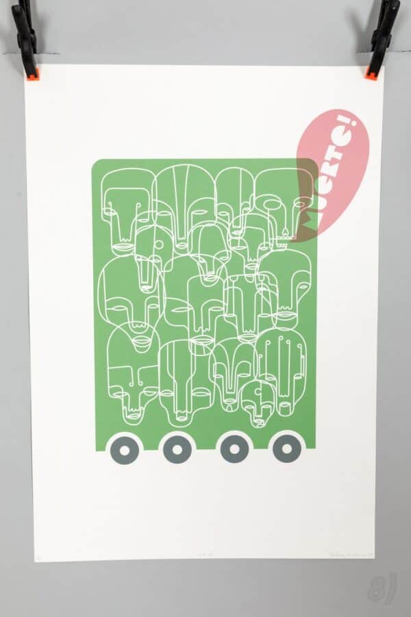 Stephen Kelleher '49 A' Screen Print Poster 2005 Muerte Faces