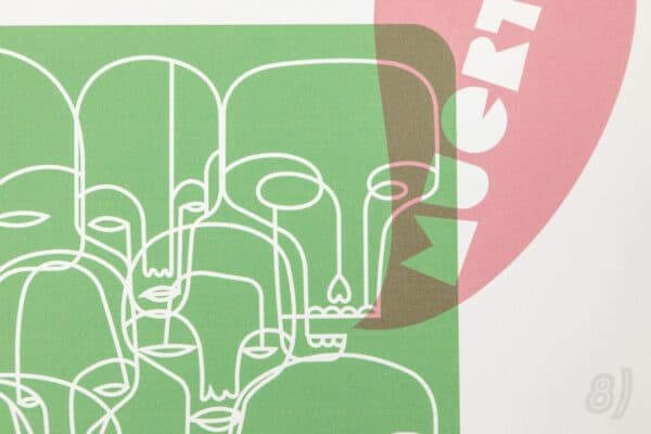 Stephen Kelleher '49 A' Screen Print Poster 2005 Muerte Faces Stephen Kelleher '49 A' Screen Print Poster 2005 Muerte Faces
