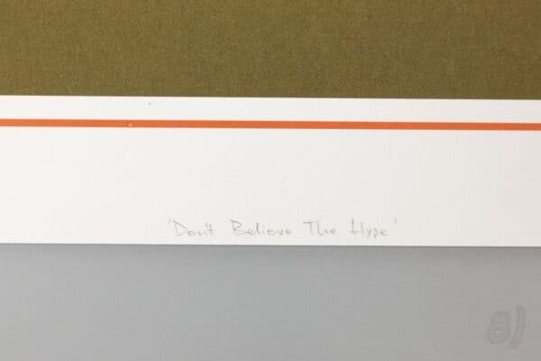 Stephen Kelleher 'Don't Believe The Hype' Screen Print 2005 2/5 Stephen Kelleher 'Don't Believe The Hype' Screen Print 2005 2/5