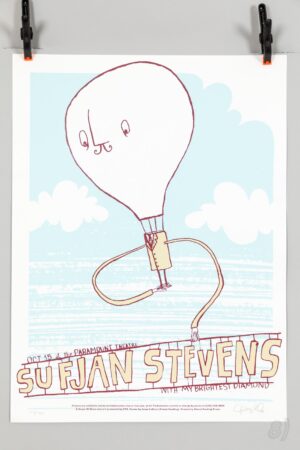 Sufjan Stevens Paramount Theatre Oct 15 Gig Poster 147/150 Signe Sufjan Stevens Paramount Theatre Oct 15 Gig Poster 147/150 Signed