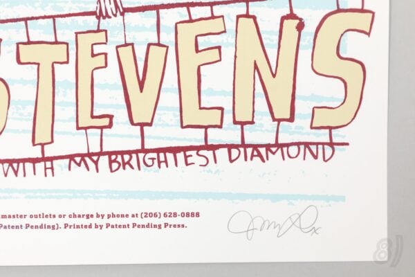 Sufjan Stevens Paramount Theatre Oct 15 Gig Poster 147/150 Signe Sufjan Stevens Paramount Theatre Oct 15 Gig Poster 147/150 Signed