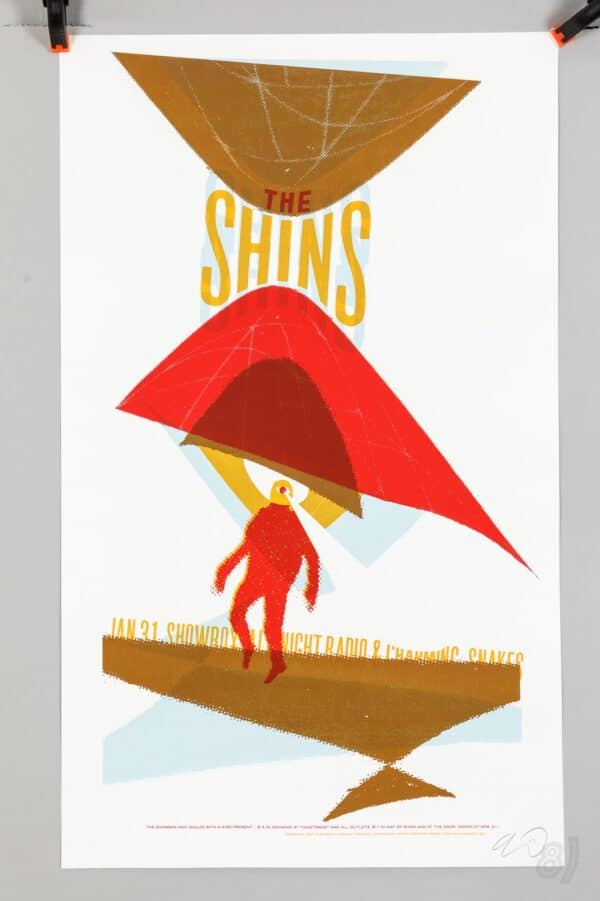 The Shins Gig Poster Jan 31 Showbox 2006 Screenprint Signed