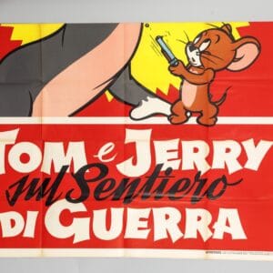 Tom e Jerry sul Sentiero di Guerra Italian MGM Vintage Film Poster