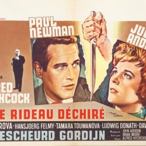 Torn Curtain 1966 Alfred Hitchcock Belgian Film Poster Paul Newman Julie Andrews