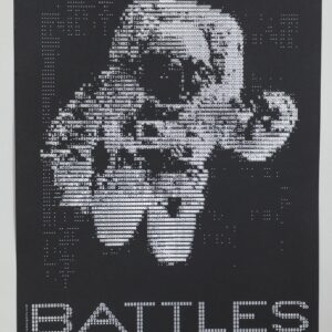 Vintage ASCII Art Skull Gig Poster Live at The Social 06/17