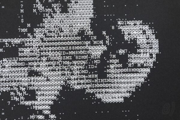 Vintage ASCII Art Skull Gig Poster Live at The Social 06/17