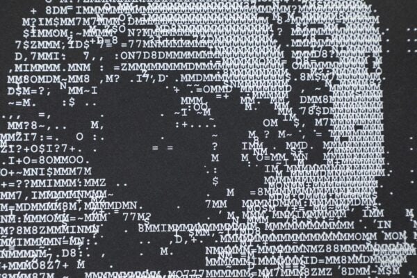 Vintage ASCII Art Skull Gig Poster Live at The Social 06/17