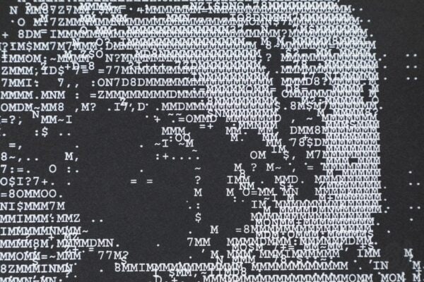 Vintage ASCII Art Skull Gig Poster Live at The Social 06/17