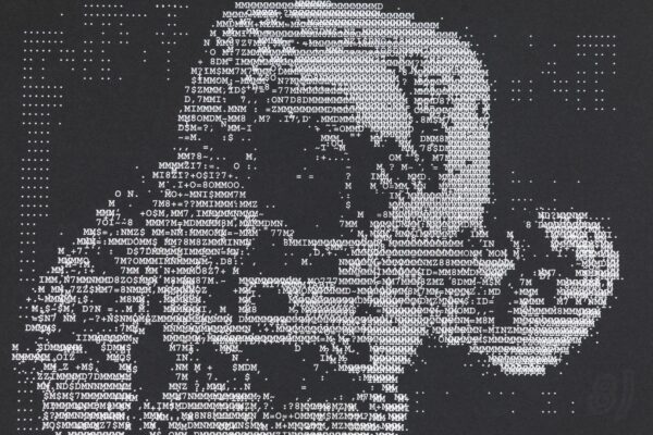 Vintage ASCII Art Skull Gig Poster Live at The Social 06/17