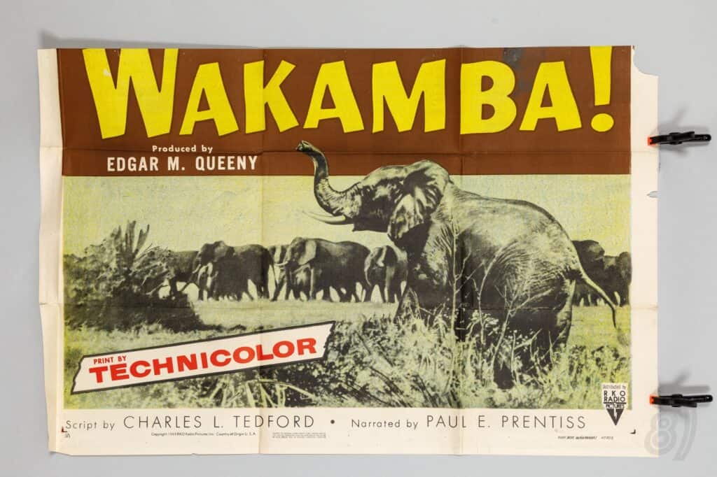Wakamba! 1955 Original RKO Radio Pictures 3-Sheet Film Poster