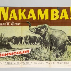 Wakamba! 1955 Original RKO Radio Pictures 3-Sheet Film Poster