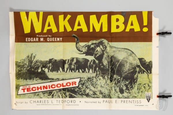 Wakamba! 1955 Original RKO Radio Pictures 3-Sheet Film Poster